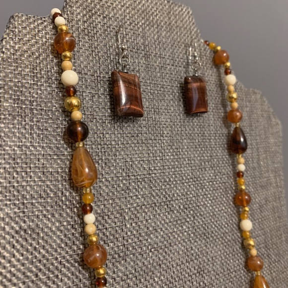 🐞2 for 30🐞 Glass Bead Necklace and Earring Set - Picture 4 of 4